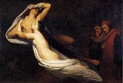 Ary Scheffer Shades of Francesca de Rimini and Paolo in the Underworld oil